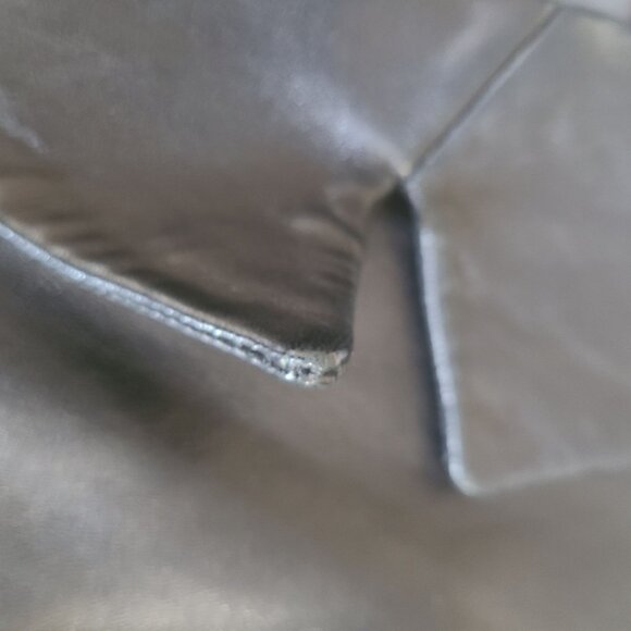 Sally & John New York Womens Leather Trench Coat Jacket Size L Super Soft - Picture 8 of 15